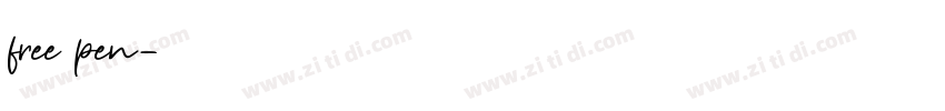 free pen字体转换